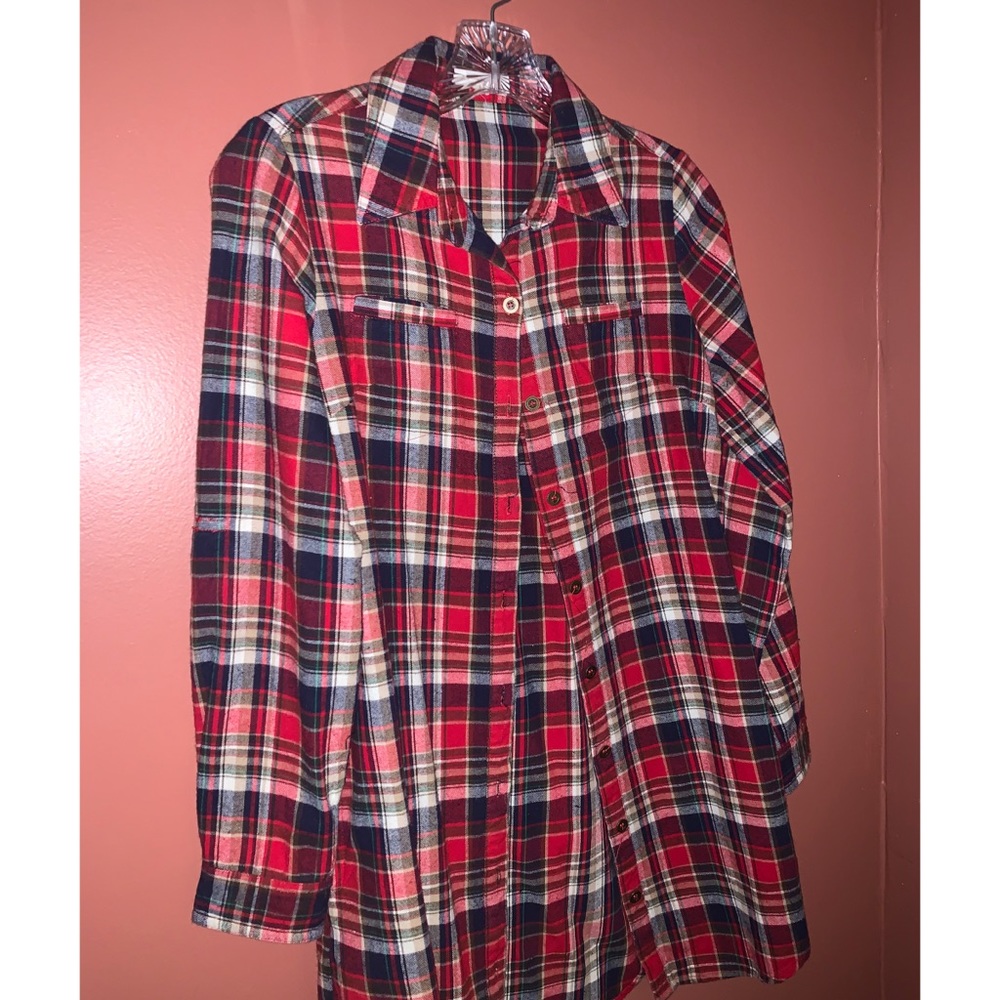 Forever 21 T -Shirt Plaid Dress